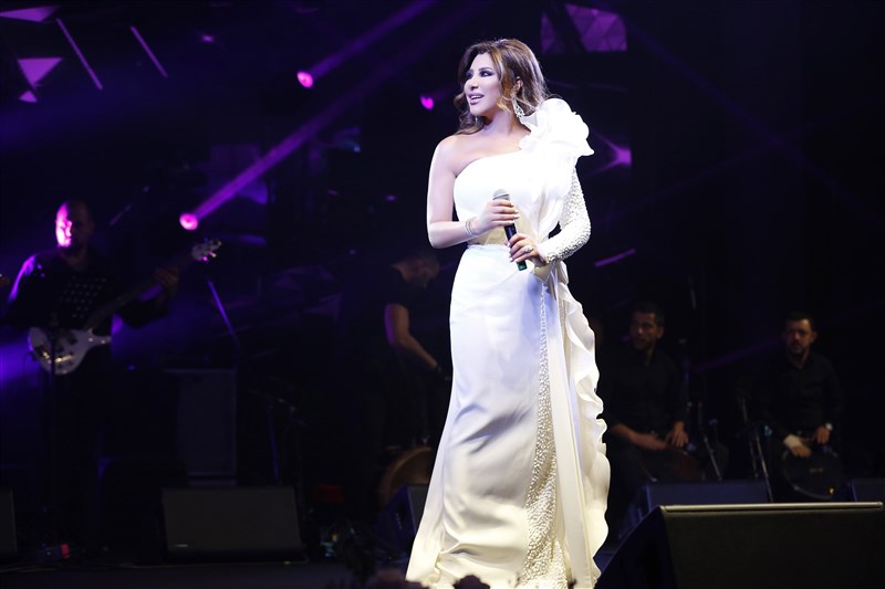 Najwa Karam in Georges Chakra Couture